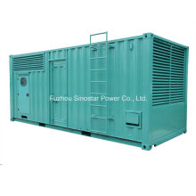 Generador diesel de 800kw 1000kVA Mtu Containerized Soundprof